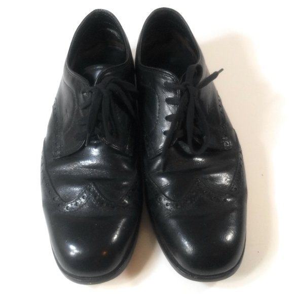 Tod\'s Men Black Leather Rubber Sole Oxford Dress Wingtip Lace Up Shoes Size 7 main image 11